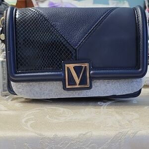 Victoria's Secret Navy and Gold Crossbody Bag! BRAND NEW!